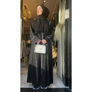 BİYELİ TAŞ DETAYLI İTHAL ABAYA 